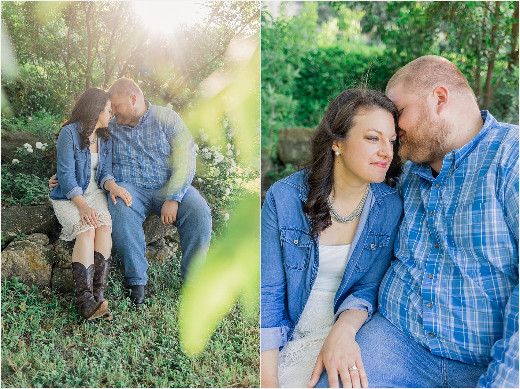 Austin Texas ATX Engagement Session Wildflowers St. Ed's