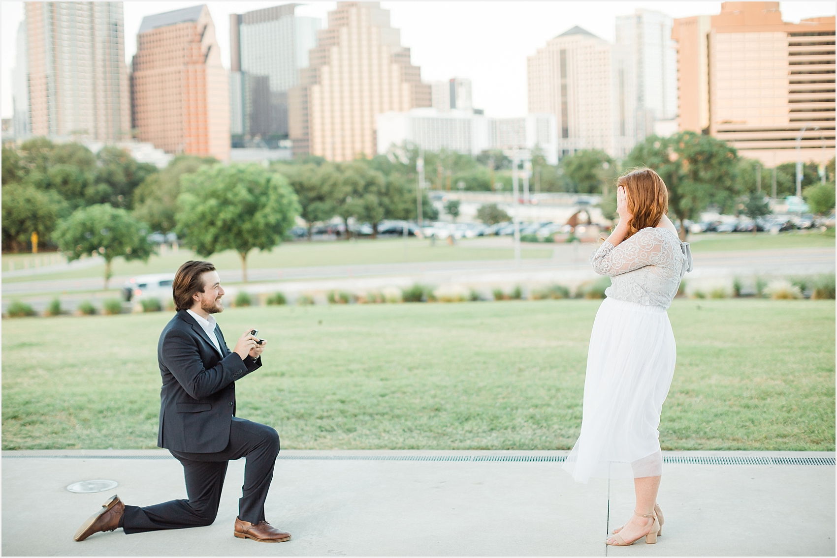Paige Vaughn Photo Anniversary ATX Engagement Session Surprise Proposal Story HMP Story of Us Long Center