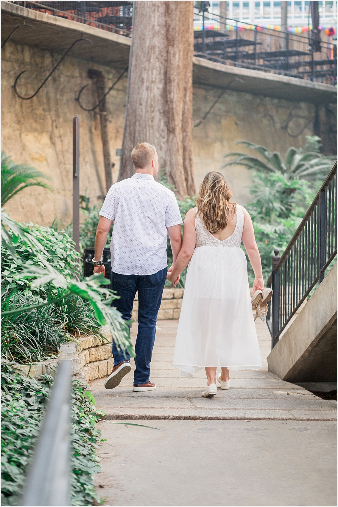 Austin San Antonio Wedding Photographer Light and Airy Elegant Engagement Session River Walk