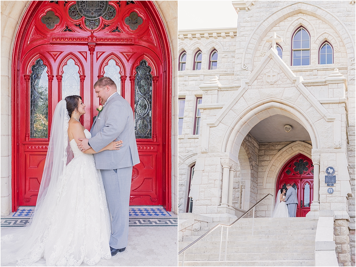 Southern Wedding, Texas Old Town, St. Edwards, Our Lady Queen of Peace Chapel, Wedding Photographer, Wedding Photography, ATX, Austin Texas, Holly Marie Photography, Main Building, red doors