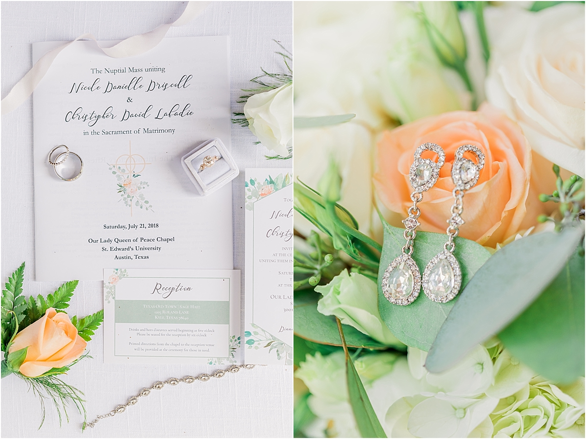Southern Wedding, Texas Old Town, Sage Hall, Wedding Photographer, Wedding Photography, ATX, Austin Texas, Holly Marie Photography, invitation suite, details,