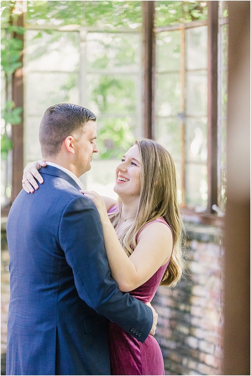 sekrit theater engagement session, glass greenhouse, winter engagement session, velvet dress, austin texas wedding photographer, outfit inspiration, joyful, authentic