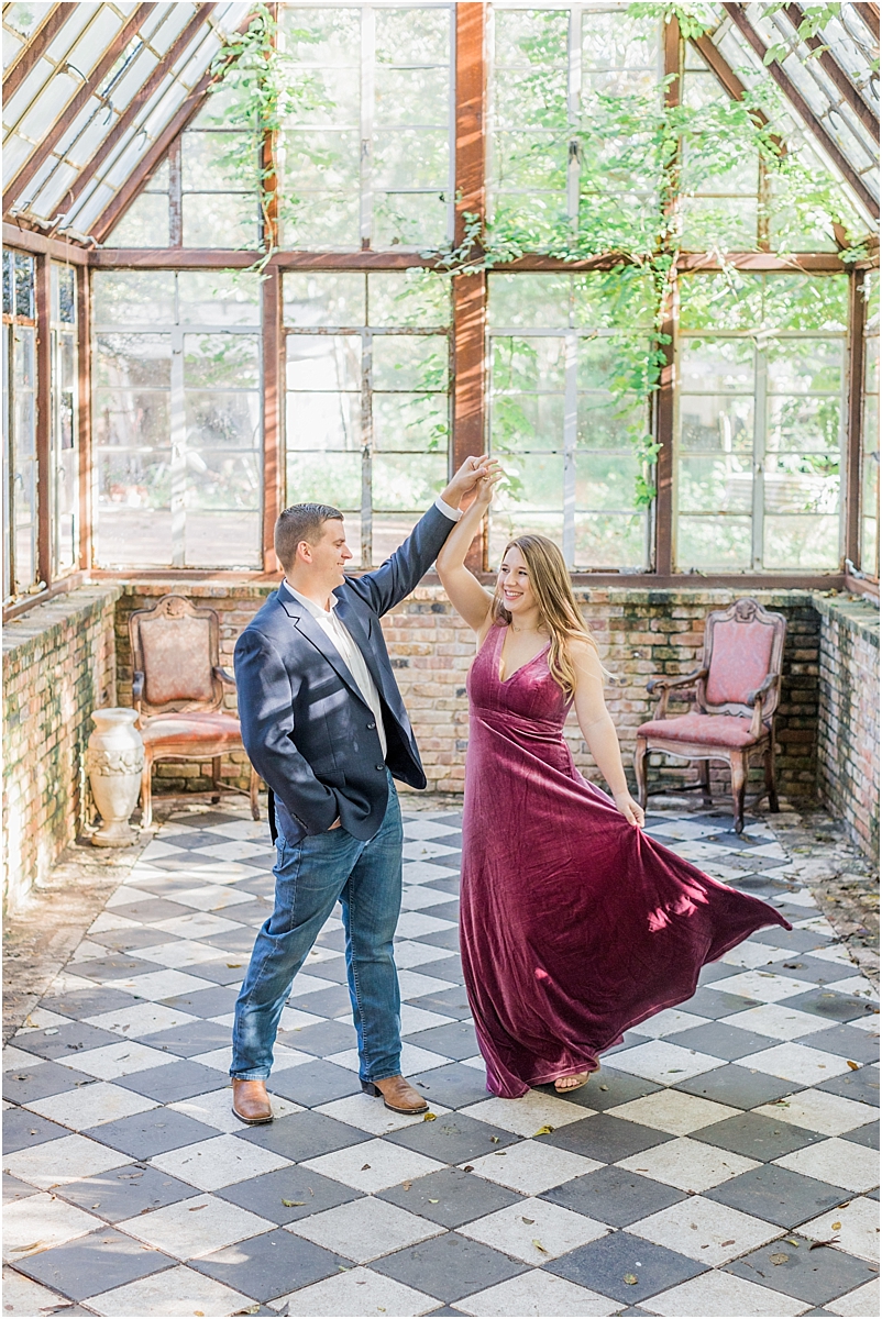 sekrit theater engagement session, glass greenhouse, winter engagement session, velvet dress, austin texas wedding photographer, outfit inspiration, joyful, authentic