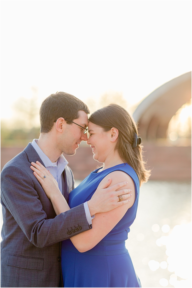 This joyful, sunny weather matched Erin and Andrew's energy for their Mueller Lake Park engagement session! Check out how dreamy this golden hour was!
