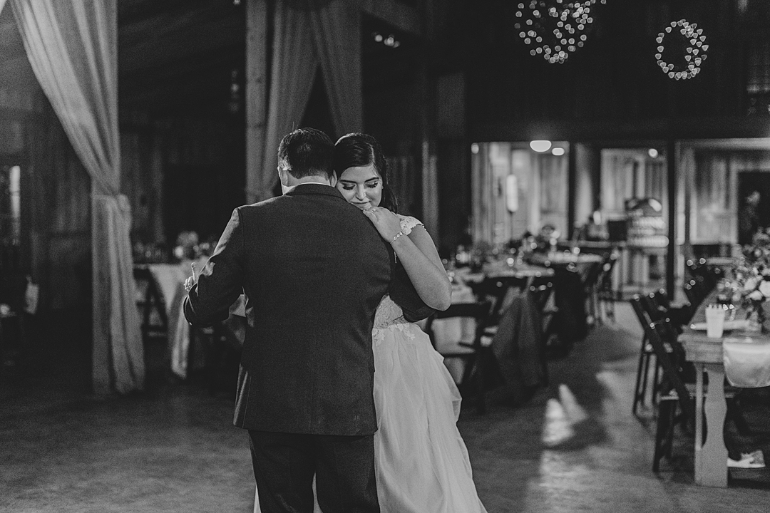 Private last dance, in the dark. "Not to be cheesy, but everything just made sense.” This Vista West Ranch wedding features the sweetest love story!! Click through to read more!