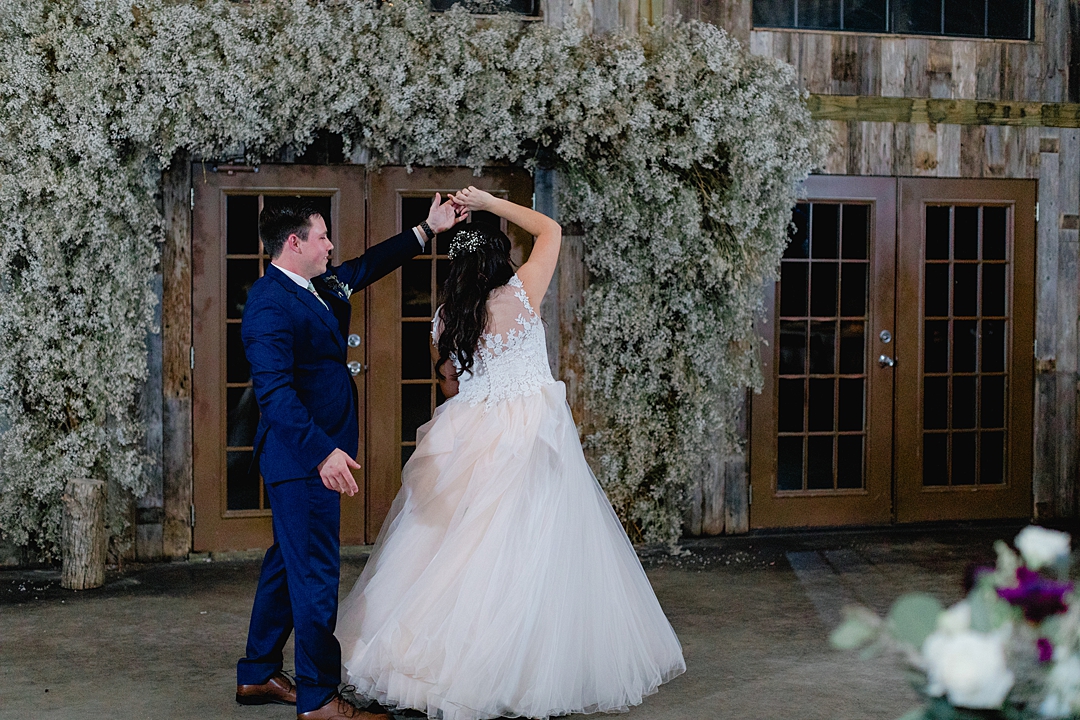 Private last dance, in the dark. "Not to be cheesy, but everything just made sense.” This Vista West Ranch wedding features the sweetest love story!! Click through to read more!