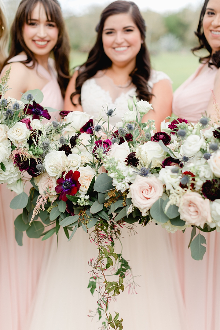 Pink bridesmaids dresses! "Not to be cheesy, but everything just made sense.” This Vista West Ranch wedding features the sweetest love story!! Click through to read more!