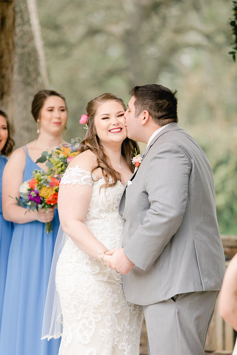 So what do you do when your wedding falls on Texas Independence Day? If you thought, duh, decorate it with all the beautiful and familiar Texas wildflower that pop up every spring! You and Meg are definitely on the same page!! When she told us about her vision when we met about a year go, I was so excited to see her vision come into place. She described it as colorful, magical, and a memory I will cherish forever. Needless to say, those florals and that vision delivered!