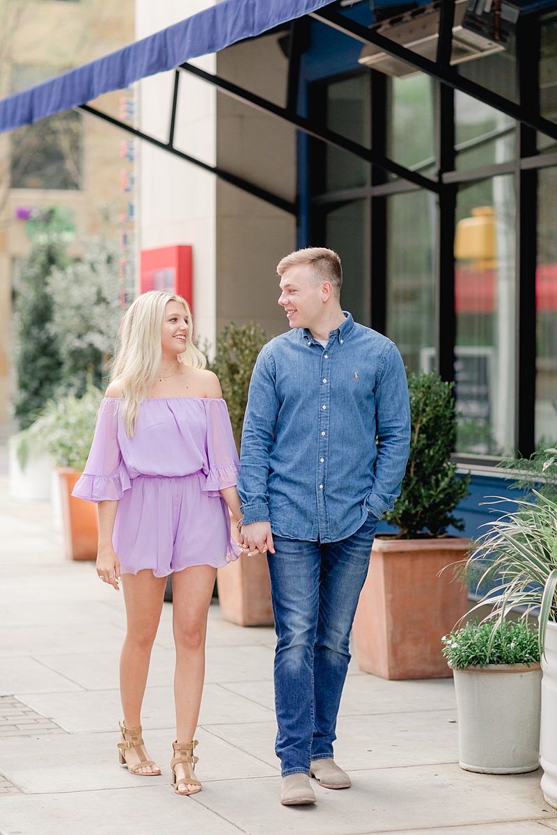 This downtown ATX engagement session has a total city feel! We headed to a cute coffee shop & walked across the Congress bridge to get that Austin skyline!