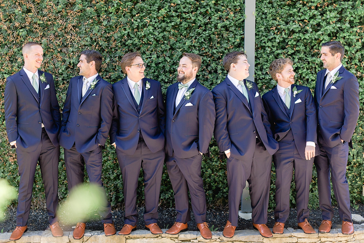 Groomsmen all at Rancho Mirando, Austin Texas wedding photographer. Click through to see all the beautiful details from this wedding!