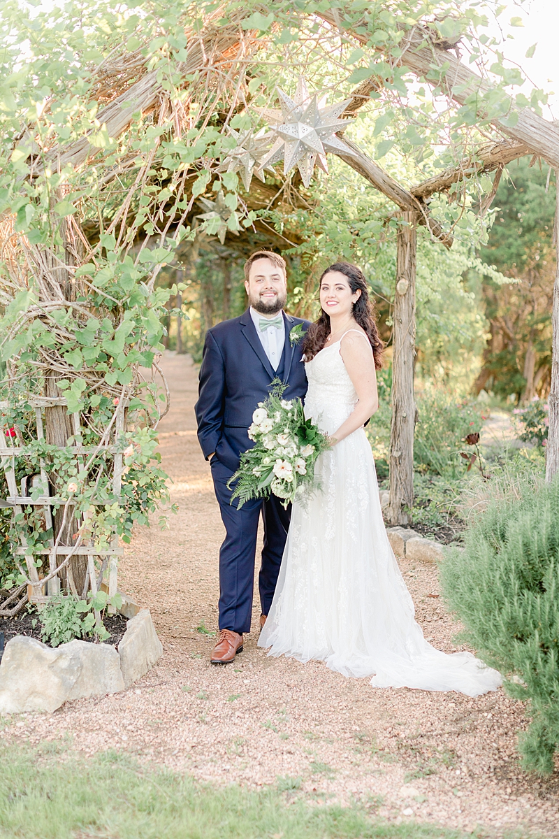 Husband and wife portraits, at Rancho Mirando, Austin Texas wedding photographer. Click through to see all the beautiful details from this wedding!