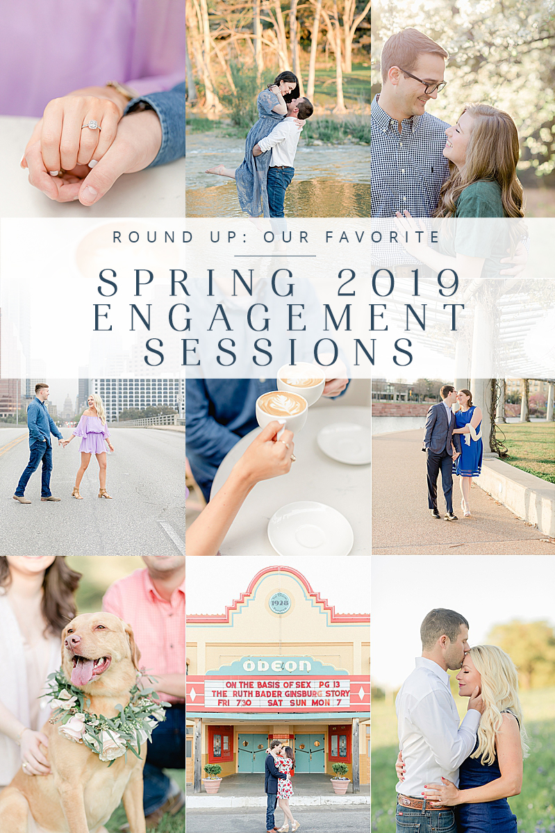 Check out our favorite spring engagement sessions of 2019 - so far! So much outfit inspiration and awesome location ideas!