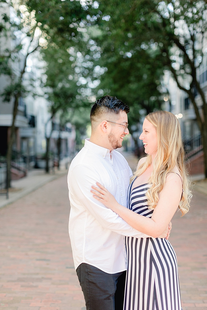 Lauren & Xavier were serving some series J. Crew vibes at their engagement session in The Heights, Houston! Click through to see their whole session!