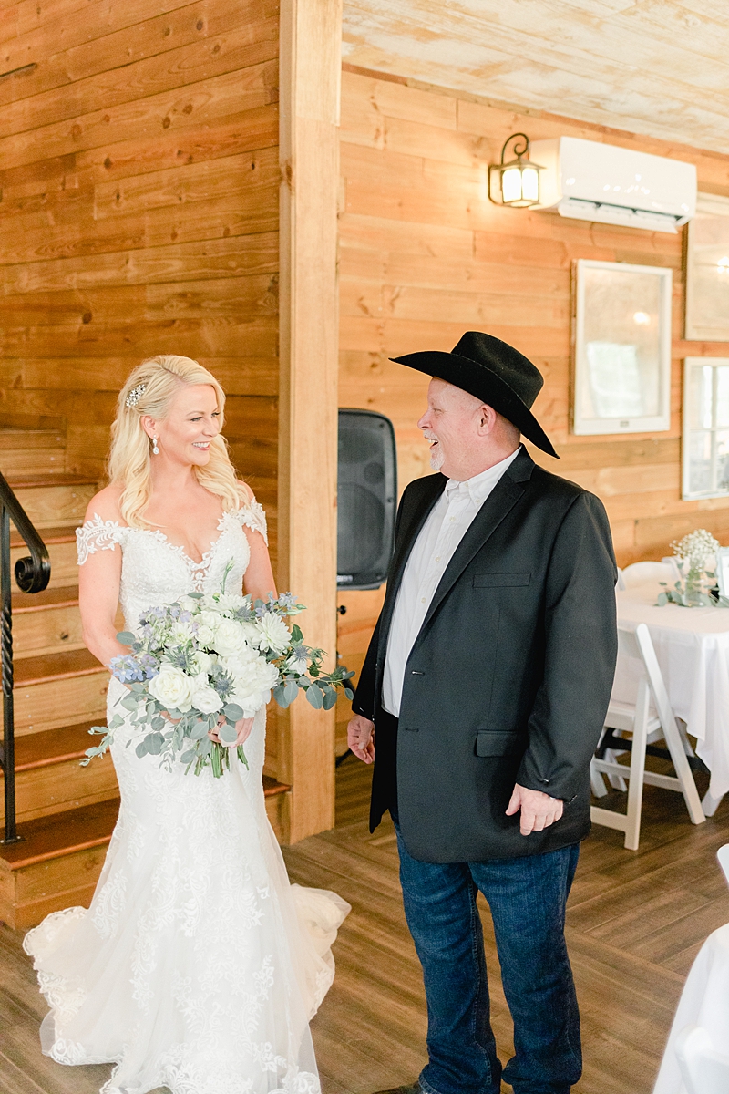 This beautiful summertime wedding at The Alexander at Creek Road features a beautiful ourdoor reception and ceremony under a huge oak tree.