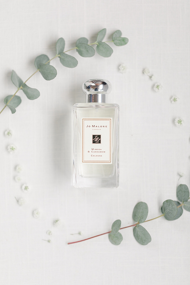Jo Malone wedding day perfume. This beautiful summertime wedding at The Alexander at Creek Road features a beautiful ourdoor reception and ceremony under a huge oak tree.