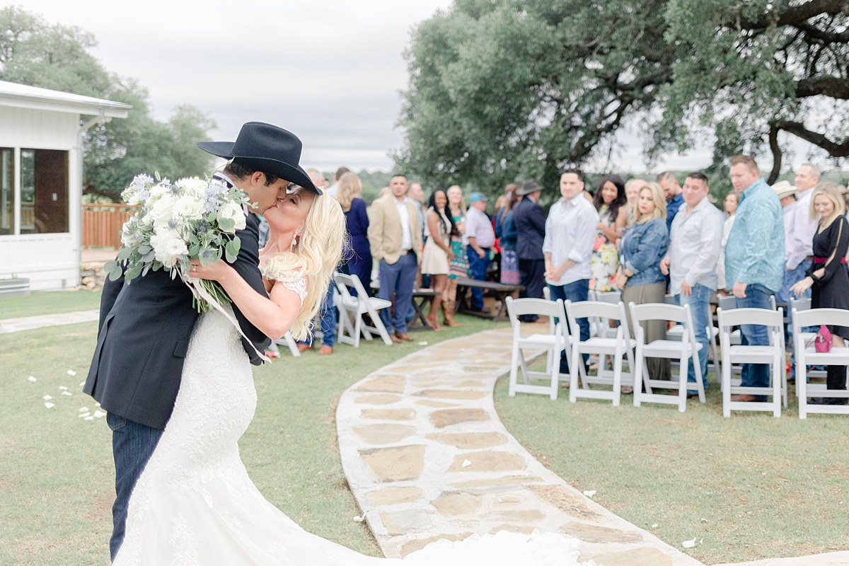 This beautiful summertime wedding at The Alexander at Creek Road features a beautiful ourdoor reception and ceremony under a huge oak tree.