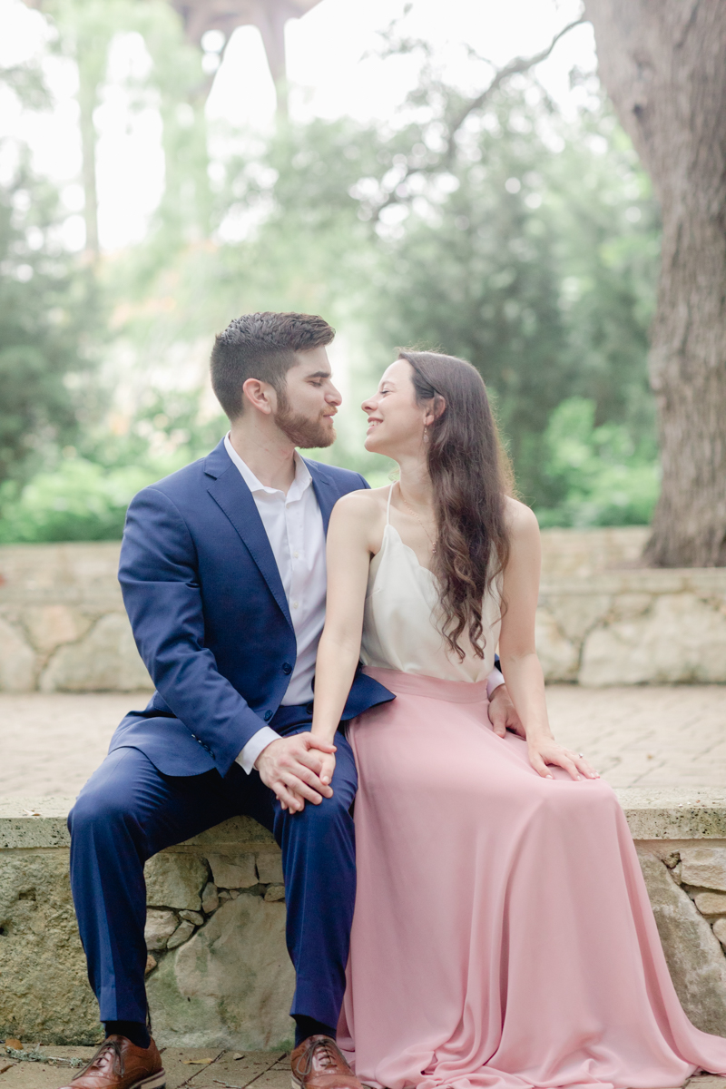 ALT TEXT: Sometimes a couple's energy is just so contagious. That’s Sebastian and Amber-Lea. They're the epitome of bubbly. Their Camp Lucy engagement session was so fun and beautiful! Plus there were ALPACAS! Click through to see their whole session!