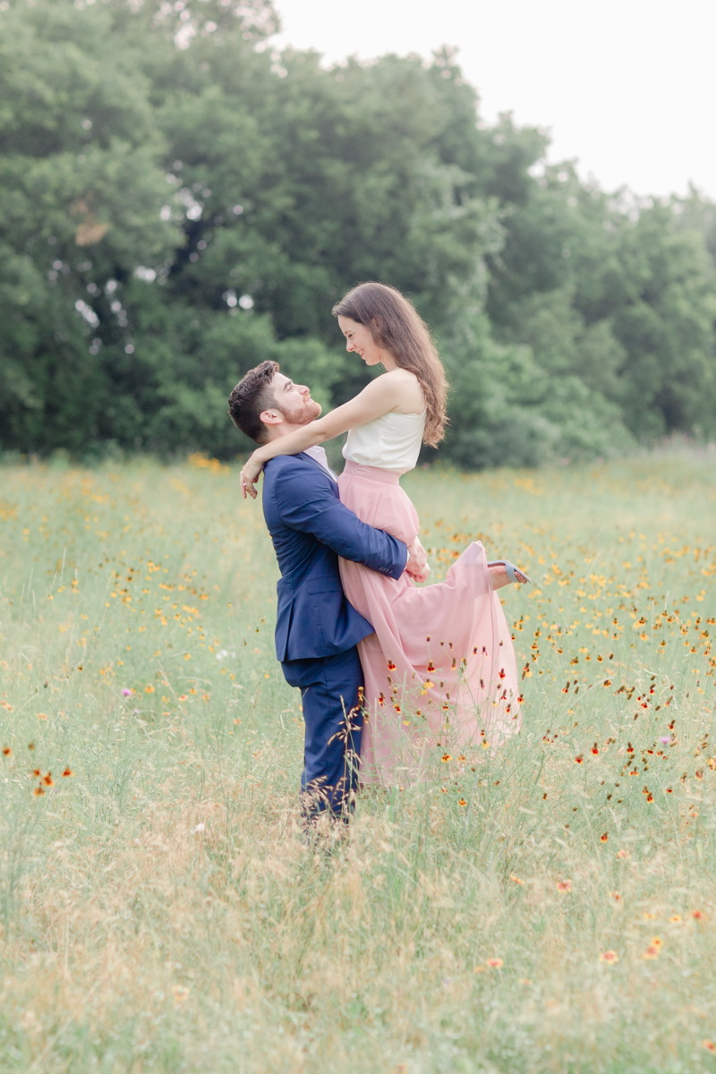 ALT TEXT: Sometimes a couple's energy is just so contagious. That’s Sebastian and Amber-Lea. They're the epitome of bubbly. Their Camp Lucy engagement session was so fun and beautiful! Plus there were ALPACAS! Click through to see their whole session!