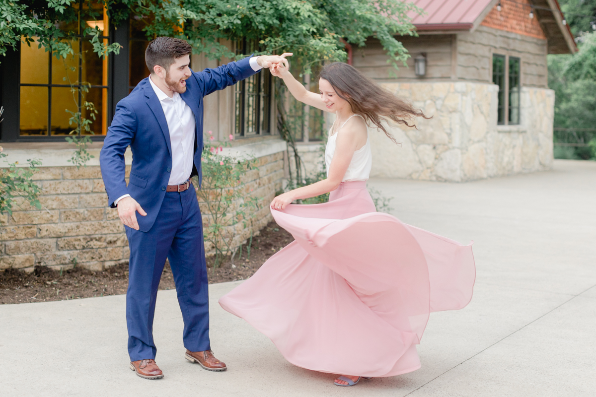 ALT TEXT: Sometimes a couple's energy is just so contagious. That’s Sebastian and Amber-Lea. They're the epitome of bubbly. Their Camp Lucy engagement session was so fun and beautiful! Plus there were ALPACAS! Click through to see their whole session!