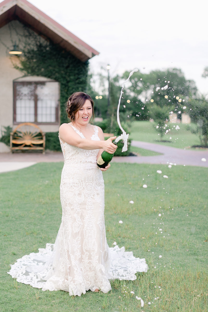 Her bouquet and her champagne. What else does a bride need? I could go on and on about how beautiful this Olde Dobbin Station bridal session is. How perfect the weather was, how wonderful all the details, and that bouquet...! But really this bridal session was so special to me because of the bride. Click through to read her story and see this beautiful session!