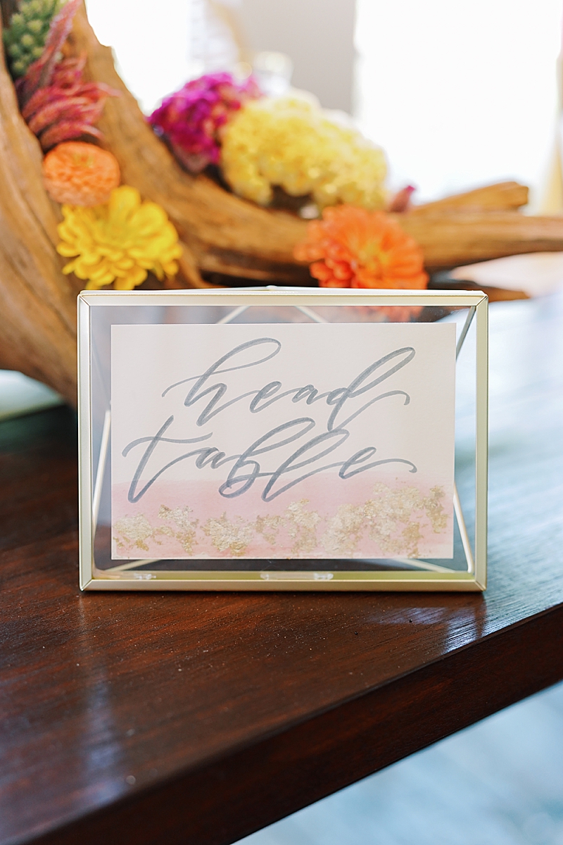 Calligraphy by Lettered by Valerie! Check out photos from the Springdale Station summer open house! It was such a fun time with some awesome vendors! All photos by Holly Marie Photography. 