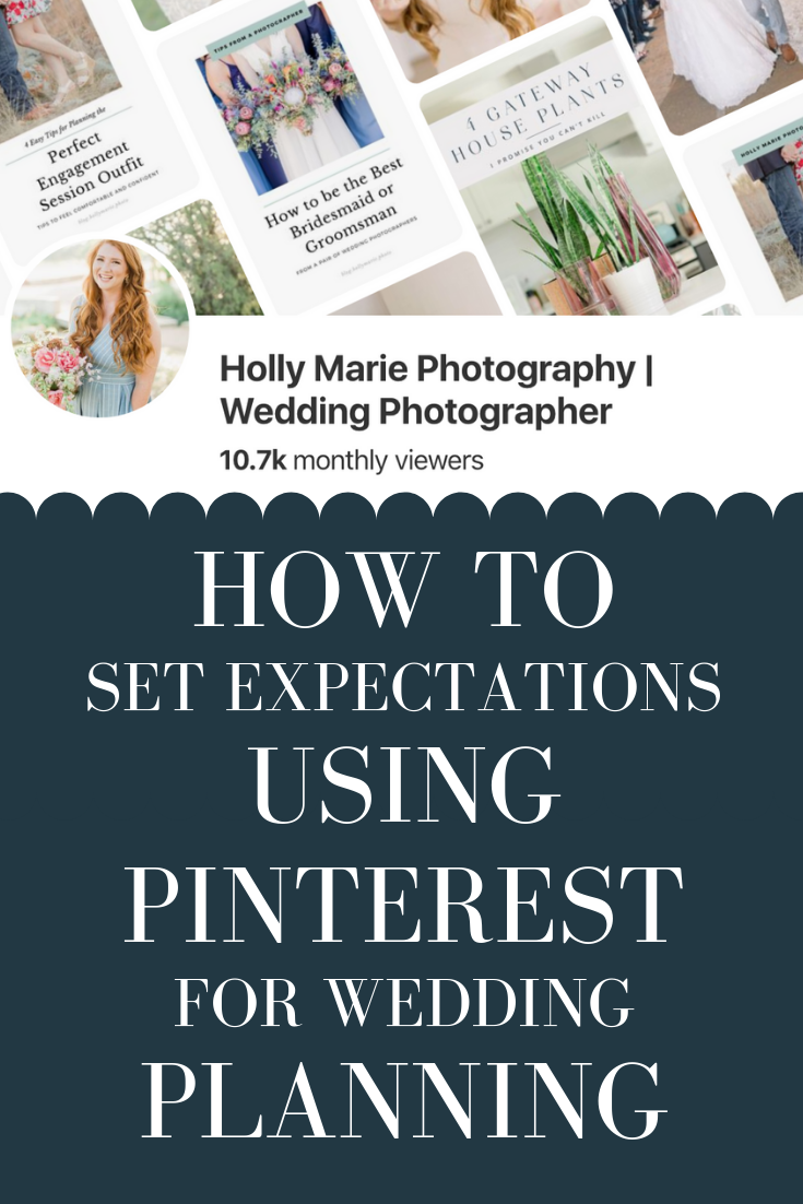 When you're using a visual search engine for planning, prices are not included. So it's important that while you're perusing, you keep your expectations in check! Click through to find out how to use Pinterest for wedding planning!