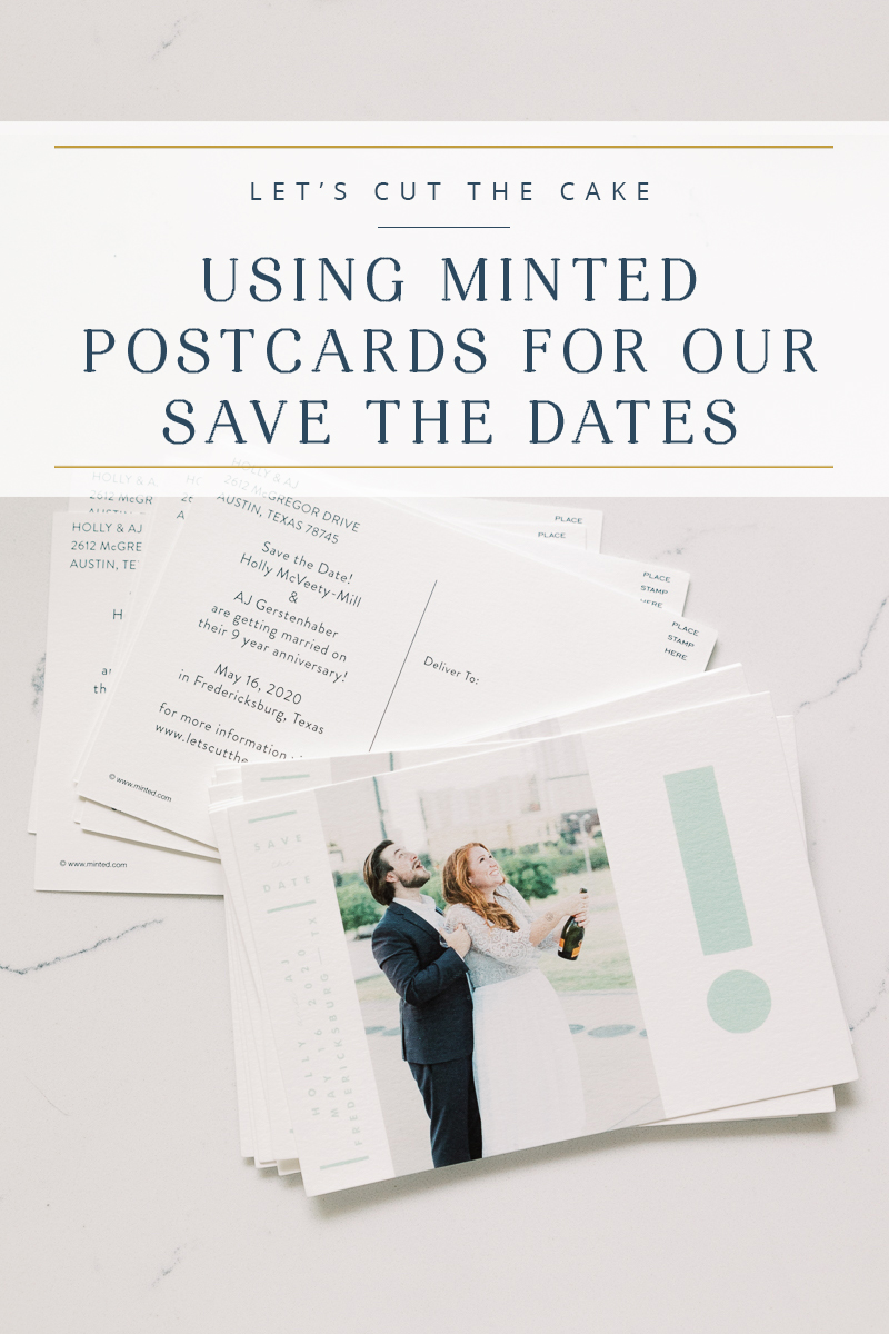 We used the printed postcards from Minted for our Save the Dates...and here's the photo we used!