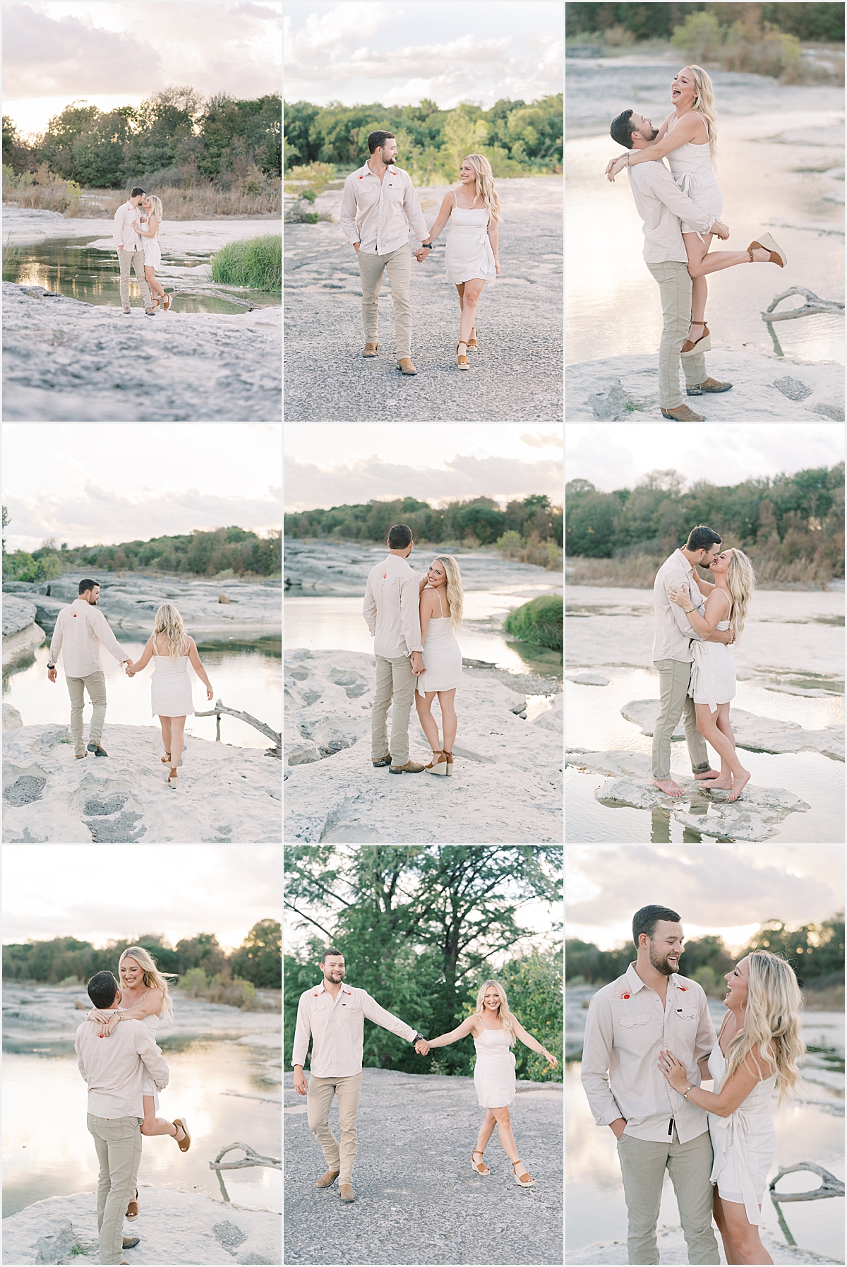 You HAVE to see this dreamy McKinney Falls sunset engagement session. Kinsey and Colton are couple goals, outfit goals, and the most fun to hang out with!!