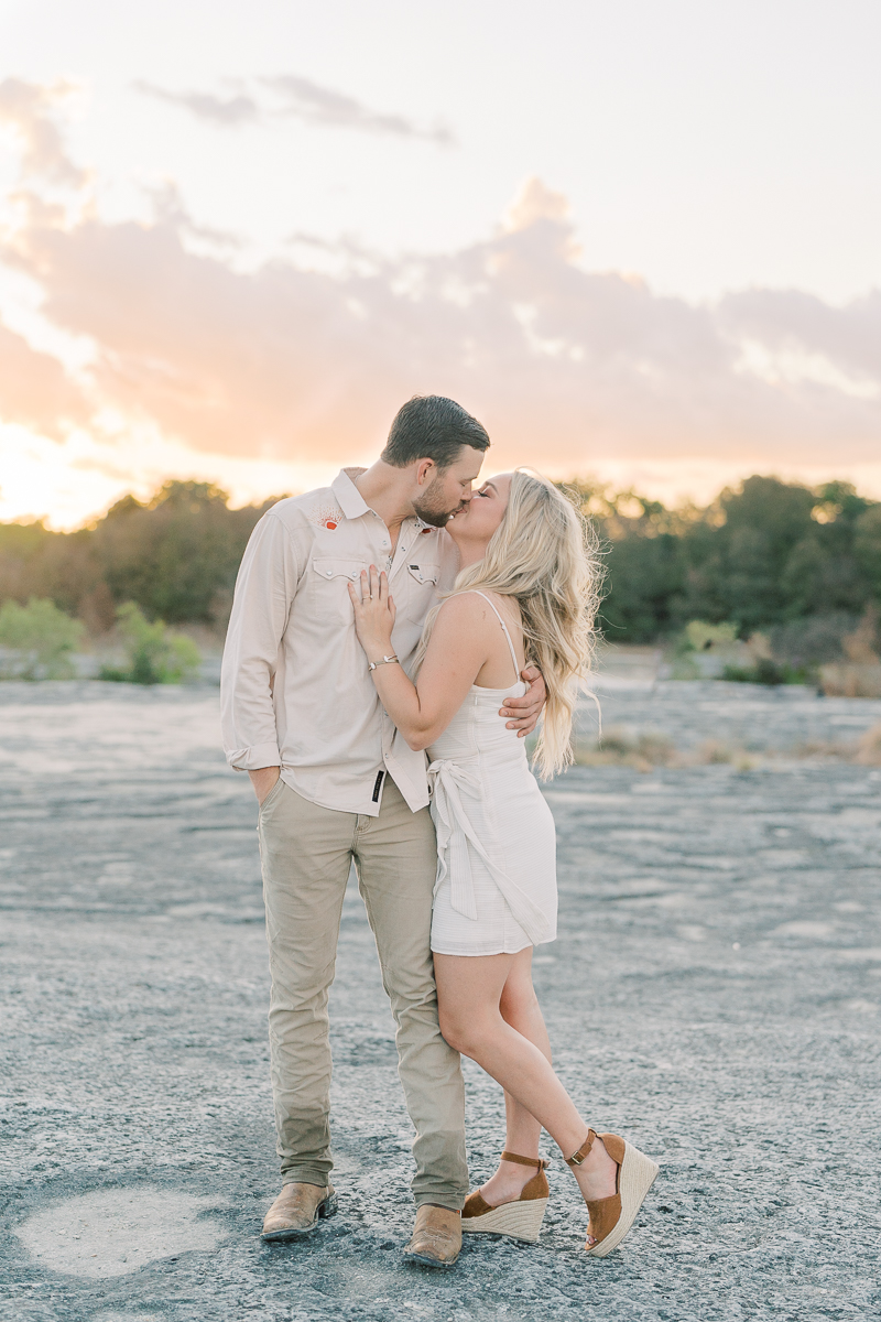 You HAVE to see this dreamy McKinney Falls sunset engagement session. Kinsey and Colton are couple goals, outfit goals, and the absolute cutest!! 