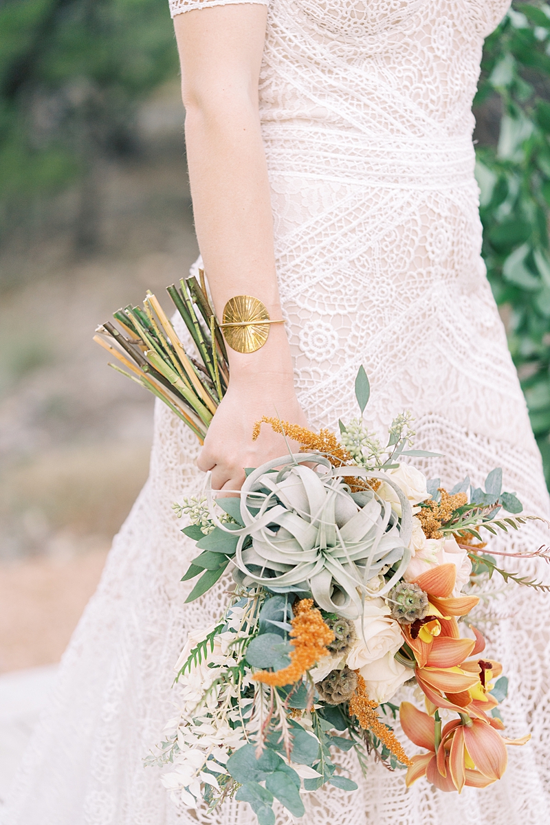 Jewelry by On a Limb Creative, florals by Wish and Whimsy Floral: Fall wedding inspiration for the Texas Hill Country, with a fall color pallet too. Lucky Arrow Retreat is the coolest venue in Dripping Springs, TX!