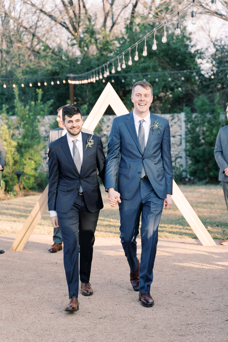 Nick and Alex’s intimate Springdale Station wedding was one of our most touching and beautiful to date! They are the most handsome set of grooms and so fun!