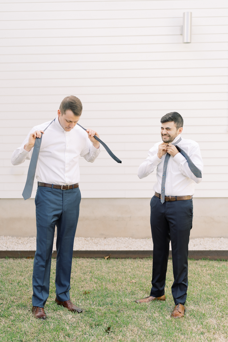 Nick and Alex’s intimate Springdale Station wedding was one of our most touching and beautiful to date! They are the most handsome set of grooms and so fun!