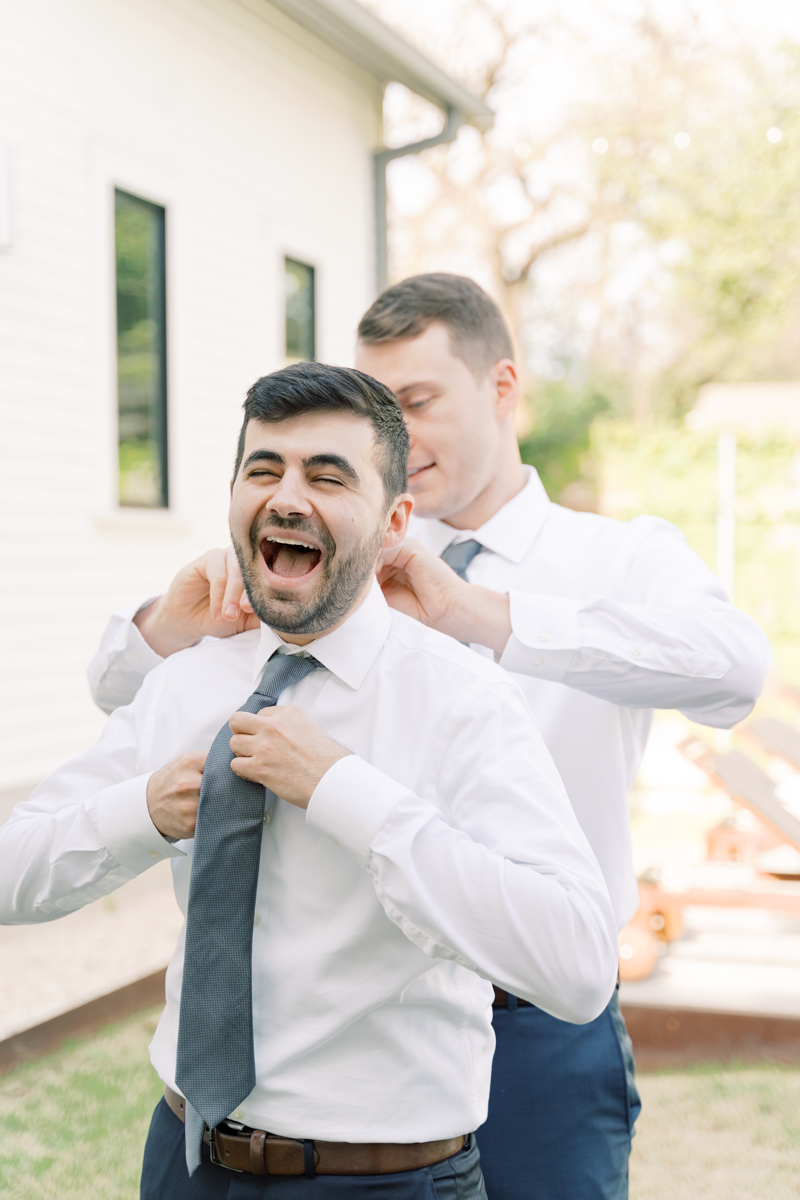 Nick and Alex’s intimate Springdale Station wedding was one of our most touching and beautiful to date! They are the most handsome set of grooms and so fun!