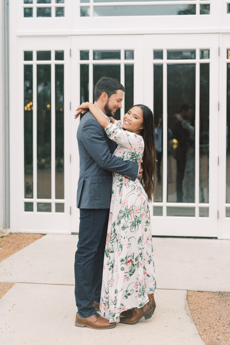 This engagement session at The Addison Grove in Austin Texas is so gorgeous! It's never a bad idea to have your session at your wedding venue!!