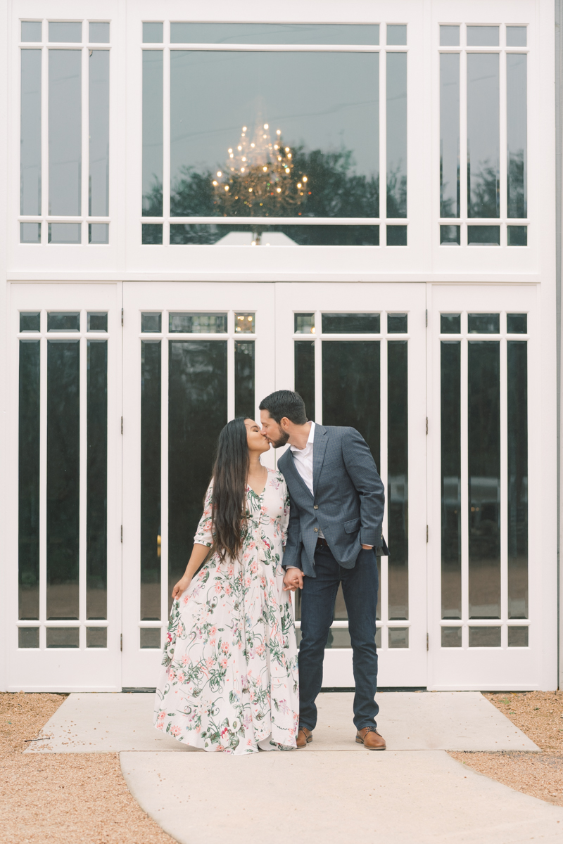 This engagement session at The Addison Grove in Austin Texas is so gorgeous! It's never a bad idea to have your session at your wedding venue!!