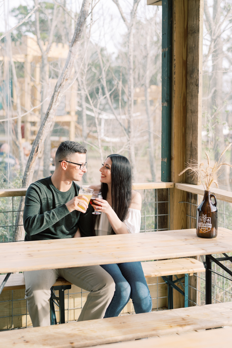 When you're getting married at Vista West Ranch, you have your rehearsal dinner AND engagement session at Fox 12 Beer. It's the perfect match!