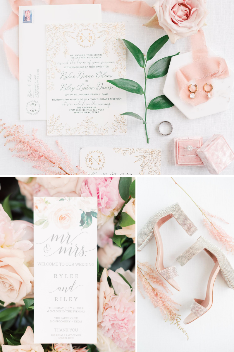 So what are "details" and why are they such a big deal? There’s a reason why we kick off a wedding day with them. Here are all the wedding day details you don't want to forget on your big day! Ft. sparkly, jeweled Jeffery Campbell shoes with block heel #weddingplanning #weddingtips #weddingdetails #weddingflatlay