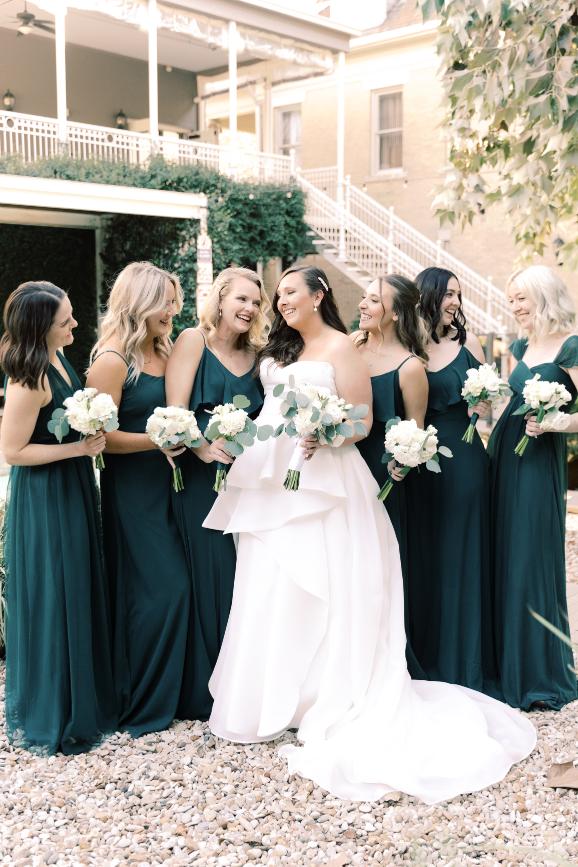 Gorgeous December wedding at Hotel Ella in downtown Austin, TX! Katelyn and Sean brought their dog Huck along as their best pup, had champagne served from a trailer they built themselves! 