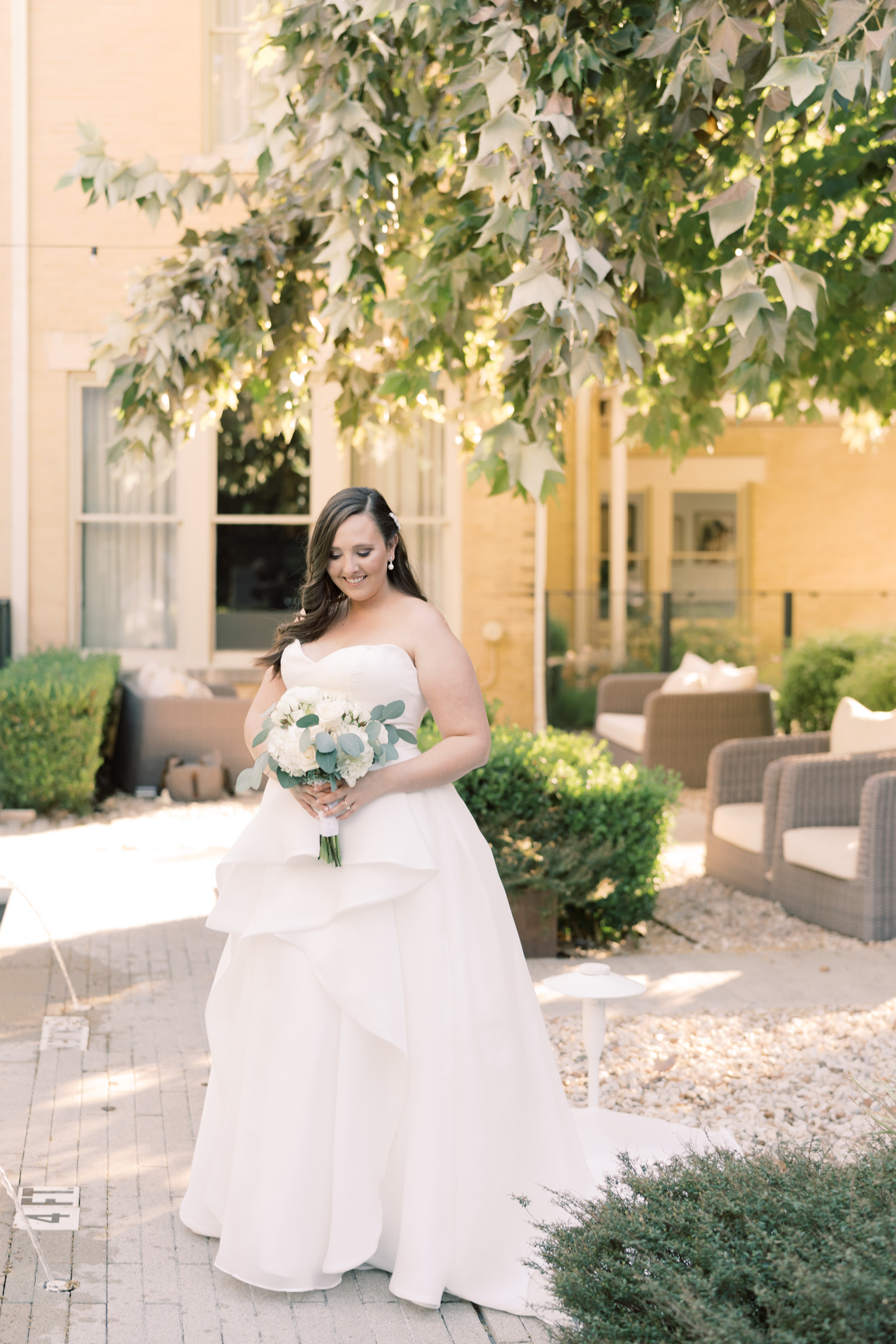 Gorgeous December wedding at Hotel Ella in downtown Austin, TX! Katelyn and Sean brought their dog Huck along as their best pup, had champagne served from a trailer they built themselves! 