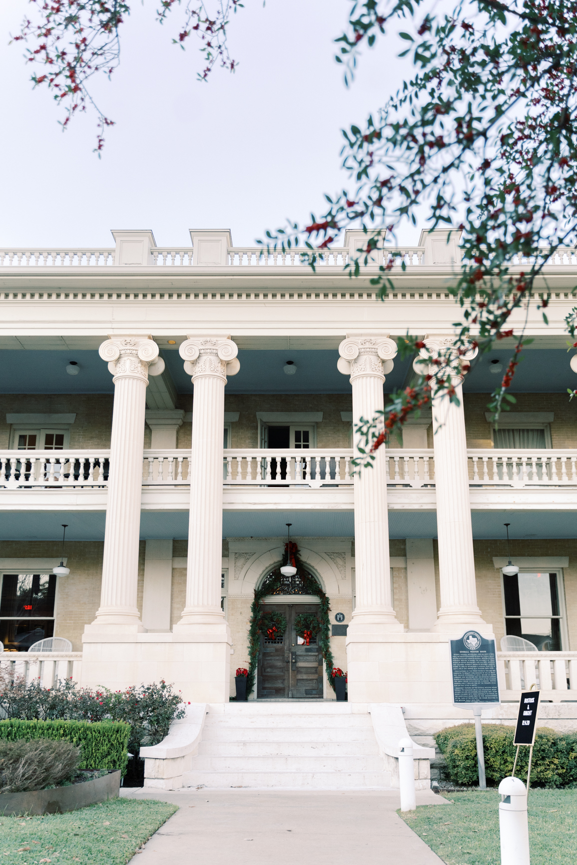 Gorgeous December wedding at Hotel Ella in downtown Austin, TX! Katelyn and Sean brought their dog Huck along as their best pup, had champagne served from a trailer they built themselves! 