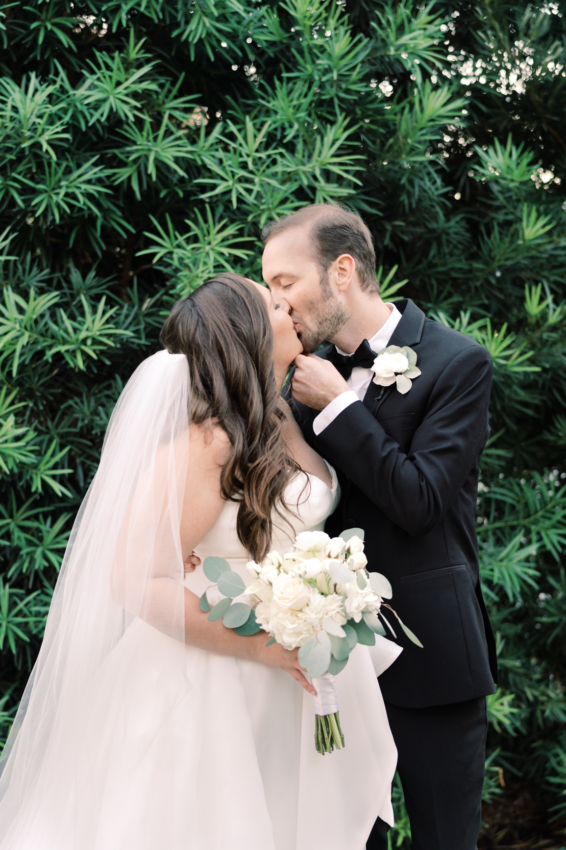 Gorgeous December wedding at Hotel Ella in downtown Austin, TX! Katelyn and Sean brought their dog Huck along as their best pup, had champagne served from a trailer they built themselves! 