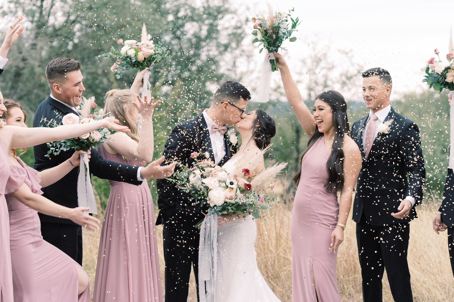 This gorgeous wedding day at Vista West Ranch features a perfect fall pallet, gorgeous florals from Whim Hospitality, and the sweetest couple!