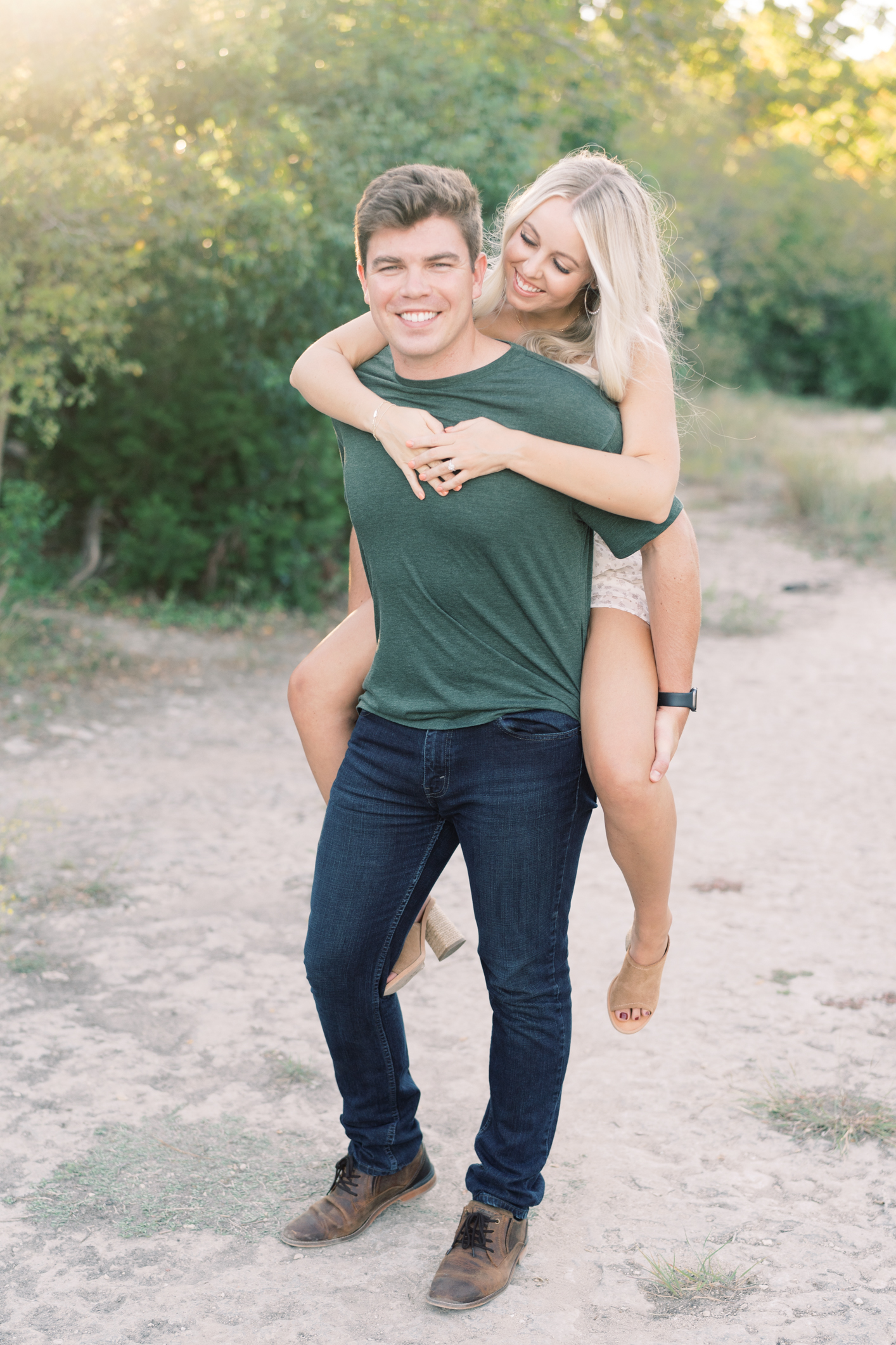 Pro tip for the very coolest (literally) Austin, Texas engagement session: get in the water!! You have to see how dreamy this session is!