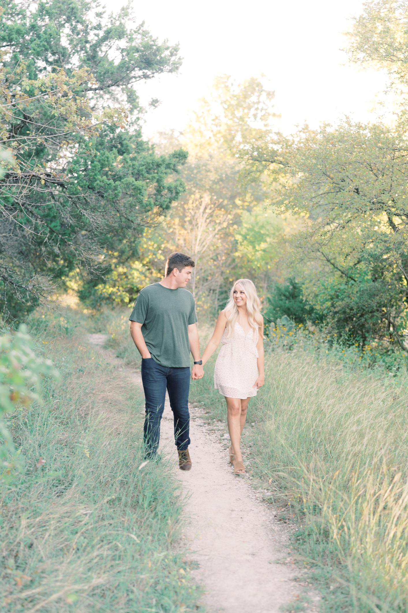 Pro tip for the very coolest (literally) Austin, Texas engagement session: get in the water!! You have to see how dreamy this session is!