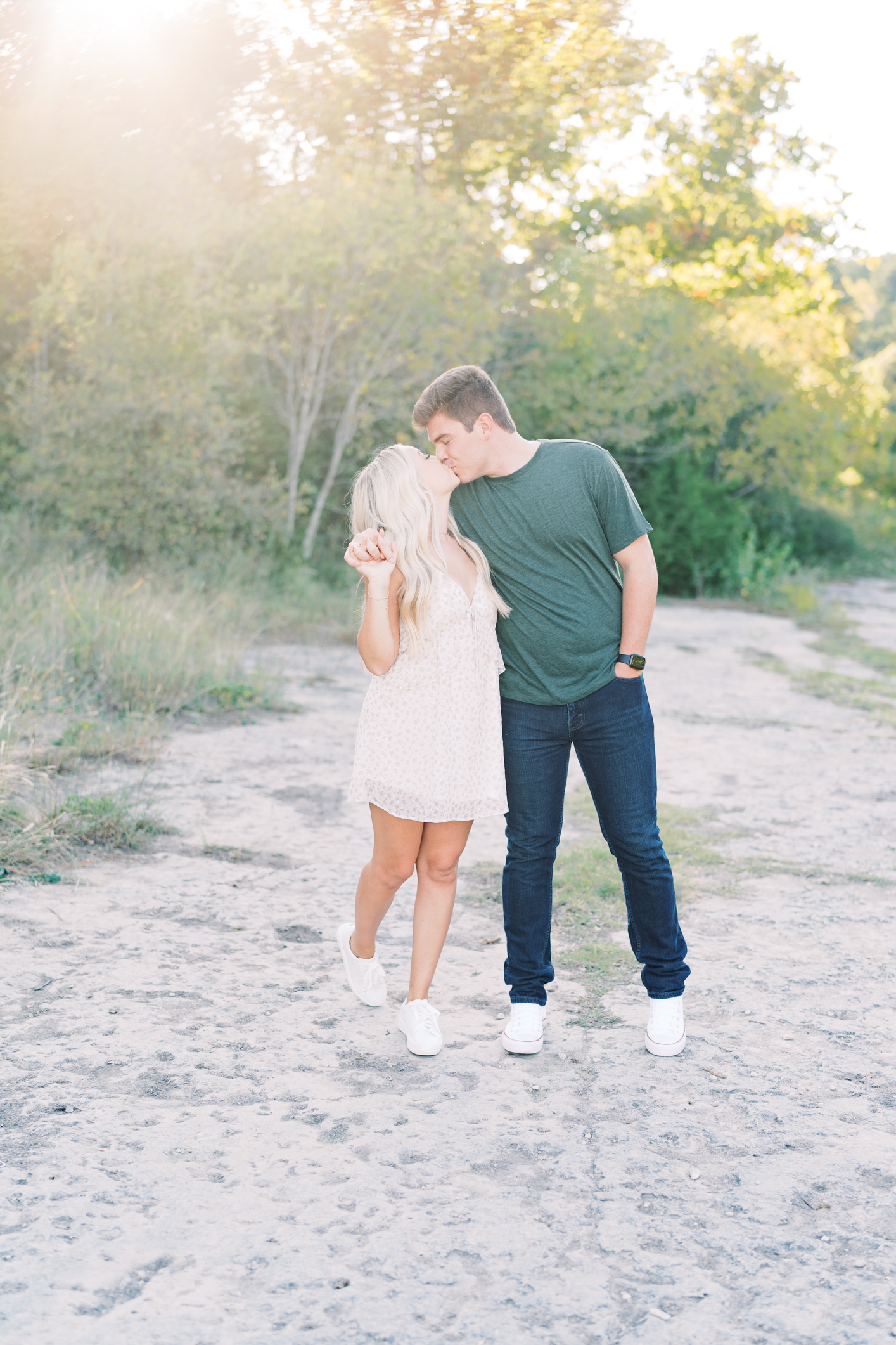 Pro tip for the very coolest (literally) Austin, Texas engagement session: get in the water!! You have to see how dreamy this session is!