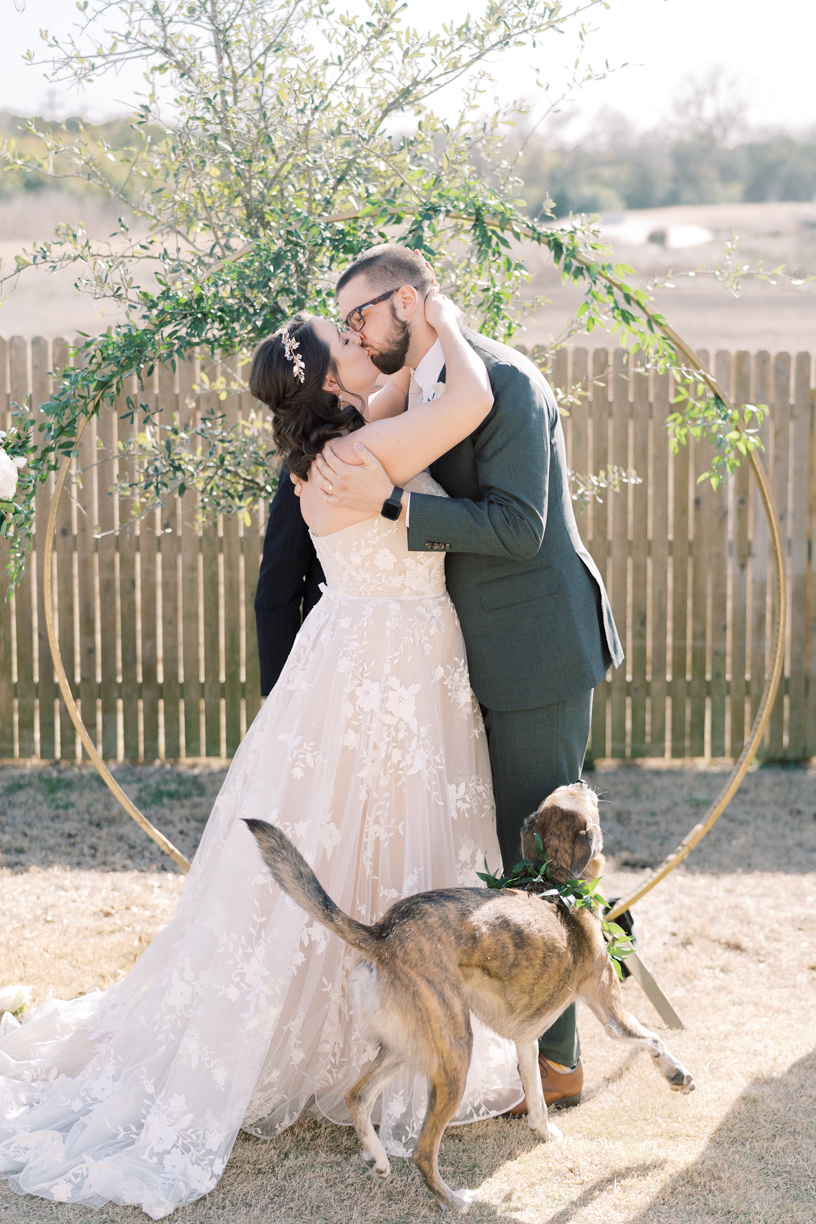 These two tied the knot in their backyard at their sunny minimony in Austin, Texas! It was such a beautiful small ceremony, and the meaningful details they added made the day so sentimental and true to them!