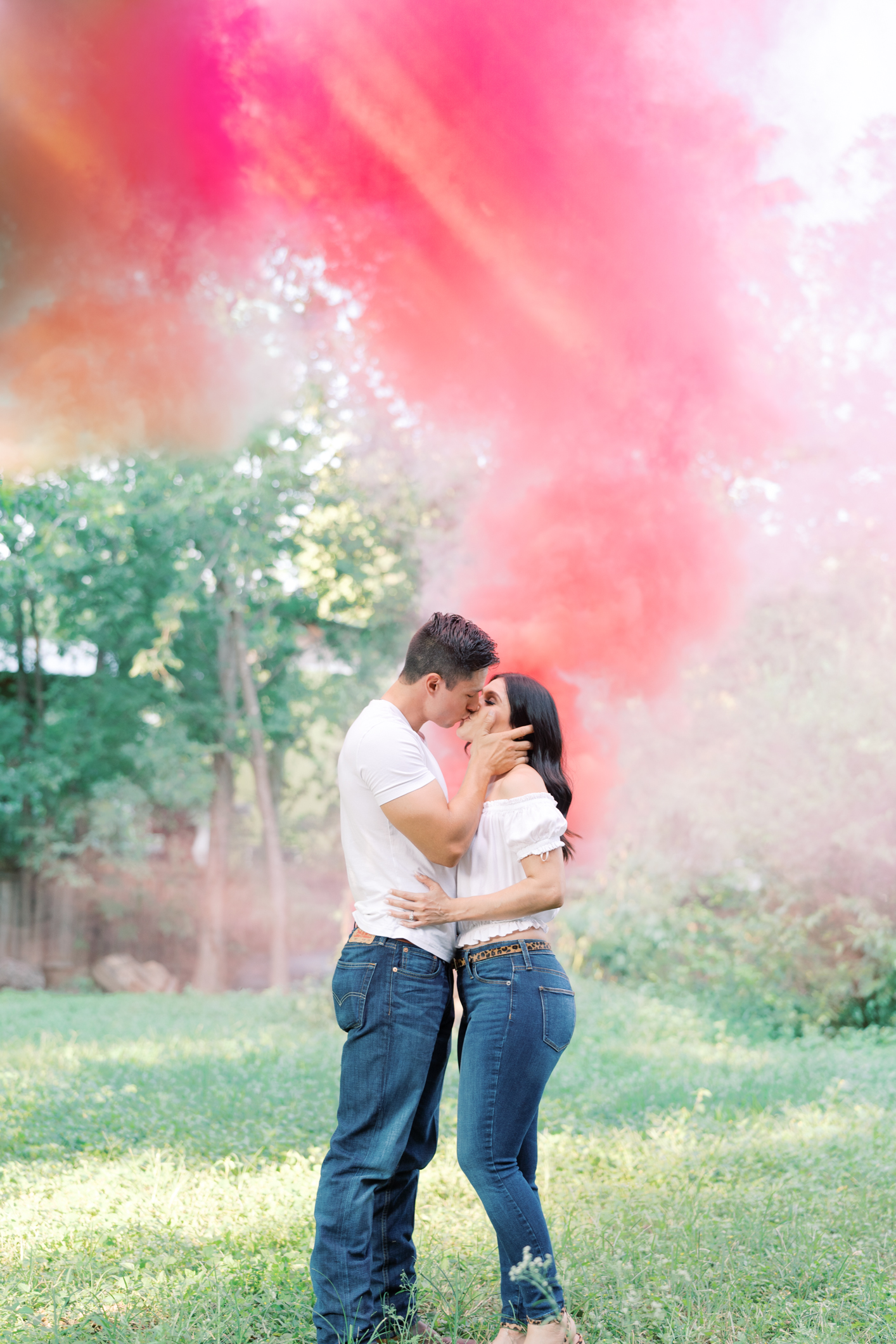 Just wait til you see all the magic when we broke out the smoke bombs! Sekrit Theater is the perfect place for a unique and cool engagement session in Austin Texas! 