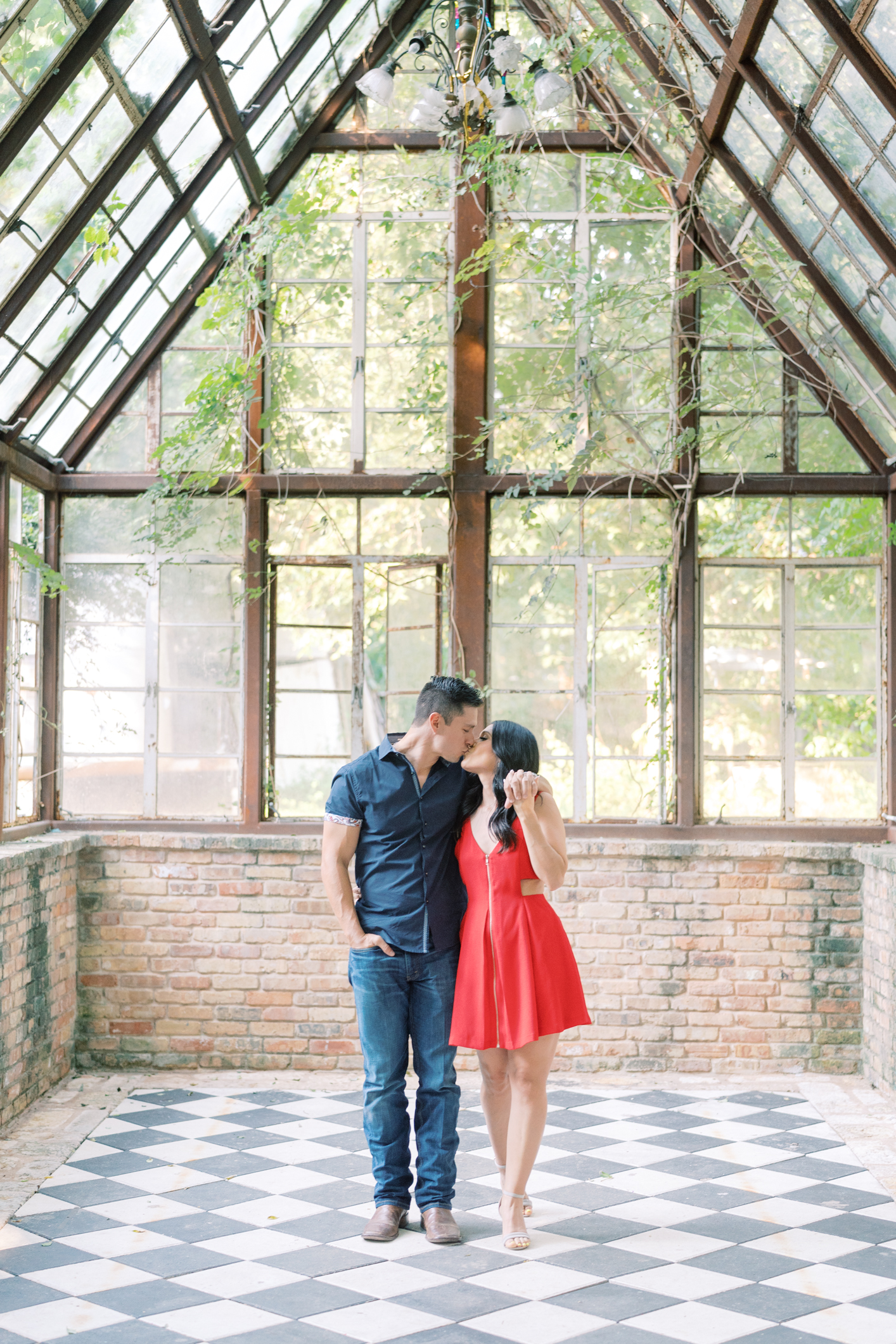 Just wait til you see all the magic when we broke out the smoke bombs! Sekrit Theater is the perfect place for a unique and cool engagement session in Austin Texas! 