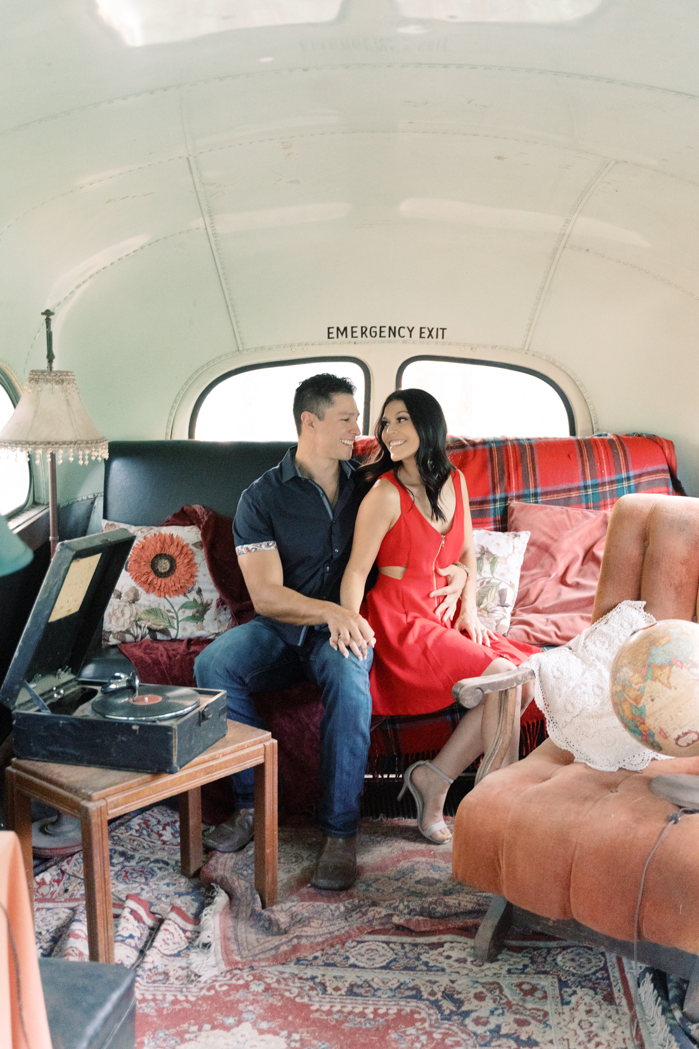 Just wait til you see all the magic when we broke out the smoke bombs! Sekrit Theater is the perfect place for a unique and cool engagement session in Austin Texas! 