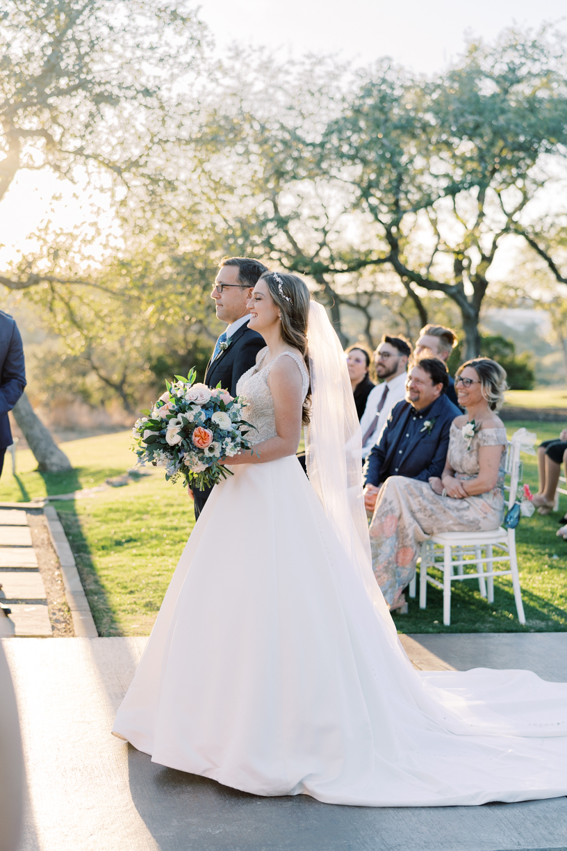 The outside ceremony location at Canyonwood Ridge is so beautiful! Friends, it could not have been a more gorgeous day at Amanda & Austin's Canyonwood Ridge wedding day! You have to see! 